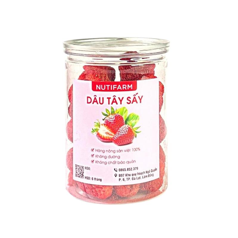  Dâu tây sấy giòn MIDIFARM dâu tây sấy khô không đường đặc sản đà lạt 