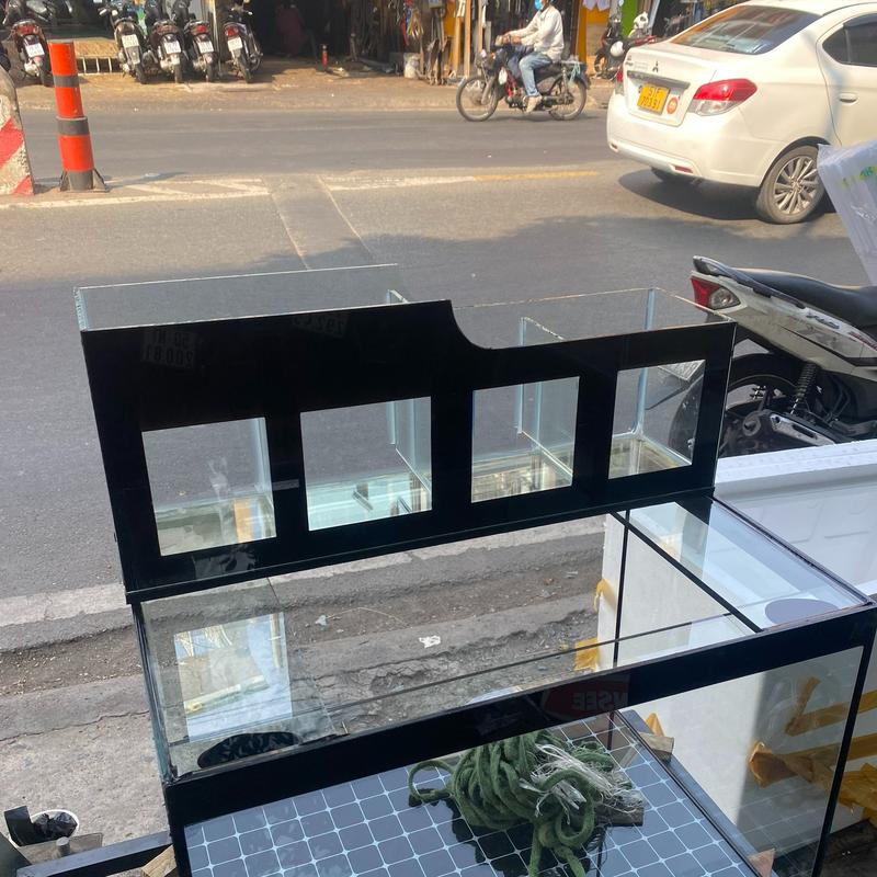 Lọc đầu tàu, mũi tàu giấu bơm Baoyu - Kaokui cho hồ 60 nuôi cá chép , ranchu, cá cảnh ( Shop khoan lỗ sẵn )