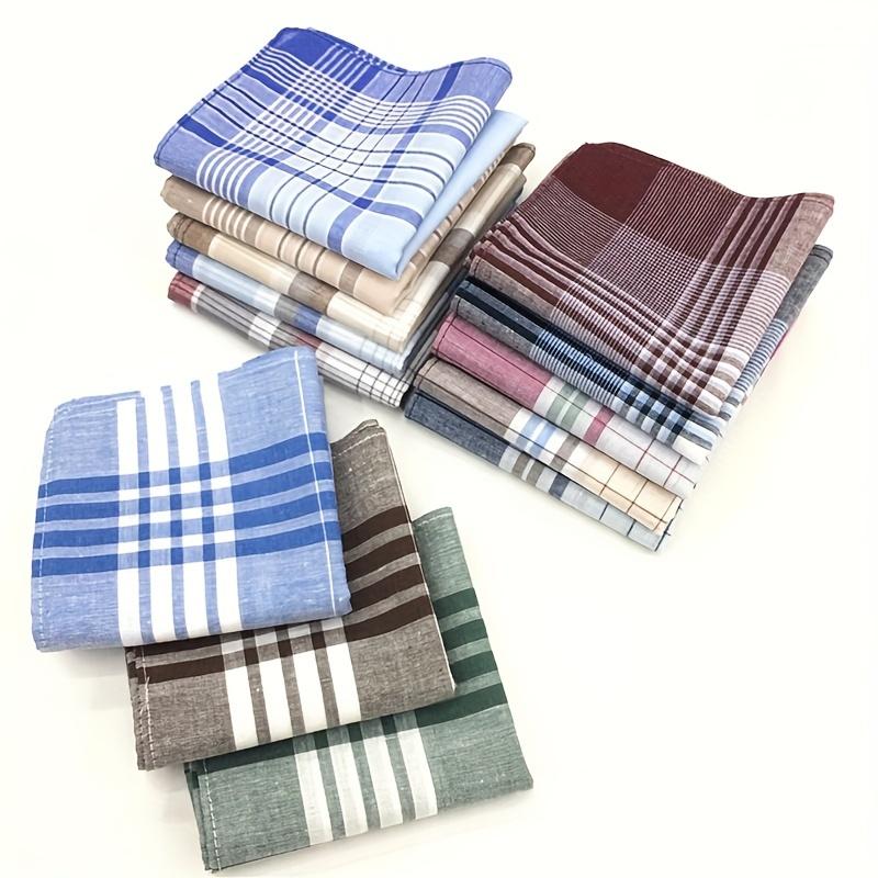 Product Introduction of 12pcs Handkerchief Mixed Style Mixed Color, Men's Light Color Series Handkerchief 5