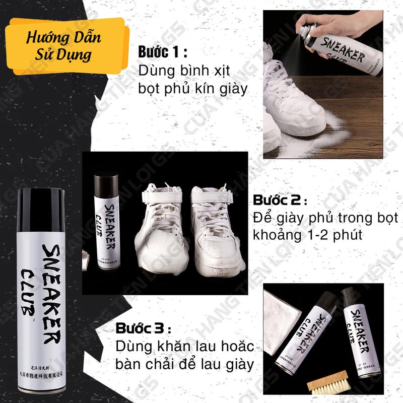 Product Introduction of Bình To Xịt Bọt Giặt Khô Vệ Sinh Sạch Giày - Sau 1 phút 2