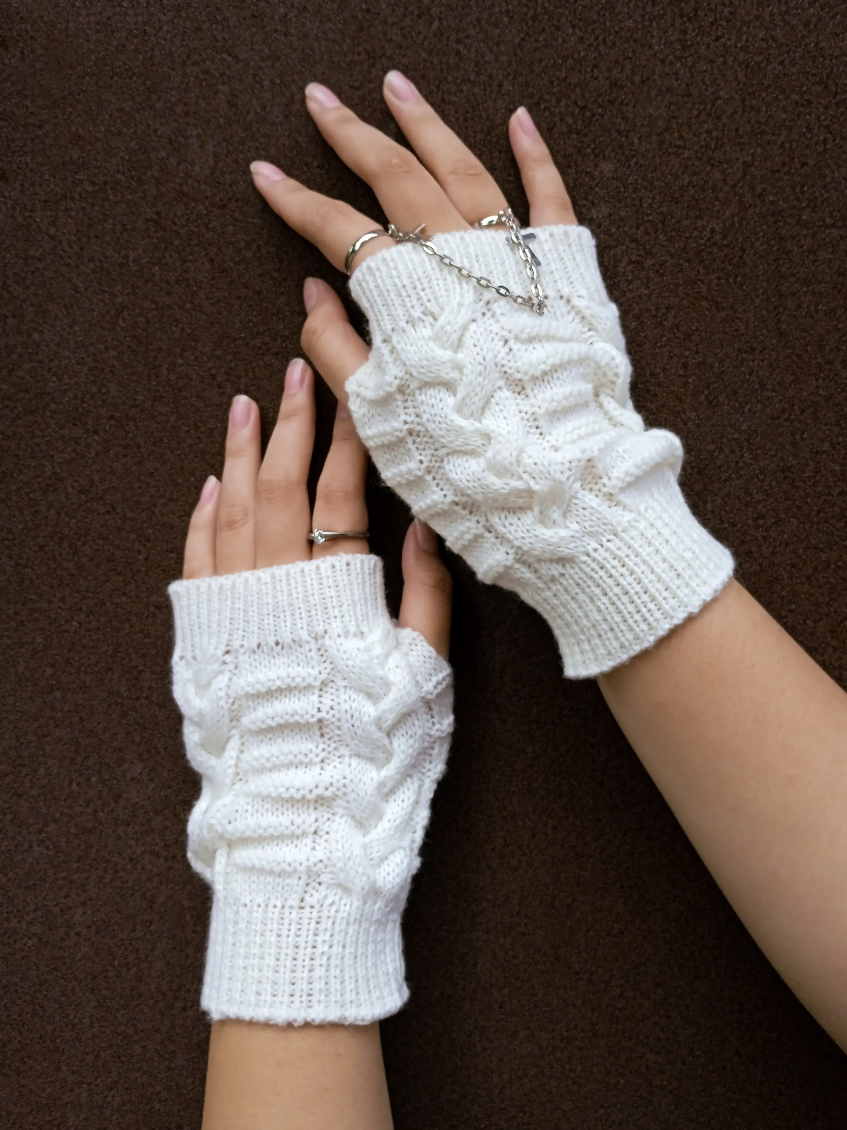 Handsock Sarung Tangan Rajut Pendek Fingerless