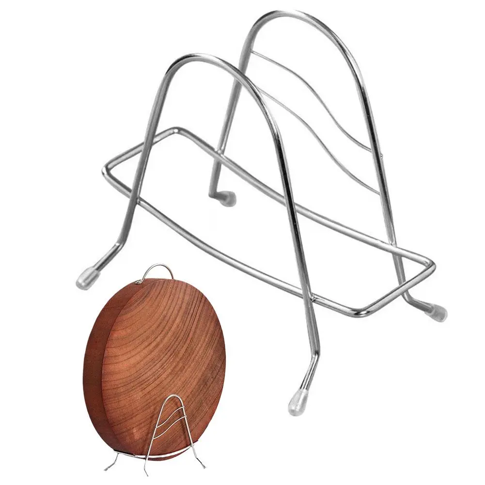 Kitchen Stainless Steel Cutting Board Holder Chopping Organizer Stand Board Rack Household
