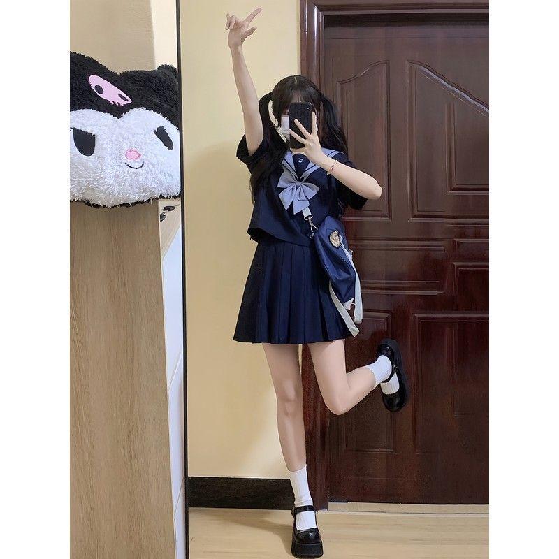 Product Introduction of Bộ Đồ Thủy Thủ Đồng Phục JK Mùa Hè, Phong Cách Preppy, Váy Xếp Ly Nhật Bản, Thích Hợp Cho Khuôn Viên Trường Và Phong Cách Thủy Quân Lục Chiến, Hàng Mới Về Năm 2024 1