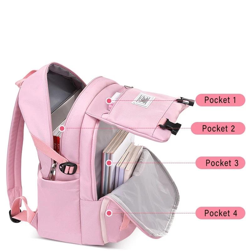 TAS RANSEL SEKOLAH ANAK SD SMP SMA TERBARU TAS PUNGGUNG ANTI AIR TAS RANSEL SEKOLAH KAPASITAS BESAR RANSEL DENGAN SLOT LAPTOP Fashion 7