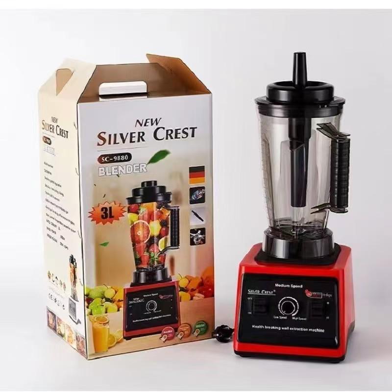 Máy Xay Sinh Tố Silver Crest Phiên Bản Nâng Cấp 3.5L, Công Suất 10.000w, Lưỡi Đa Năng, Khóa An Toàn 1