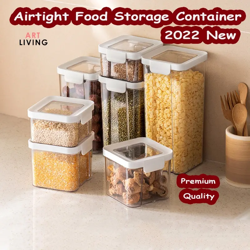 2022 New upgrade Airtight Food Storage Container Dry Food Sealed Jar