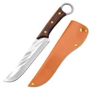 Pisau Dapur Daging Serbaguna Forged Hammer with Leather Cover