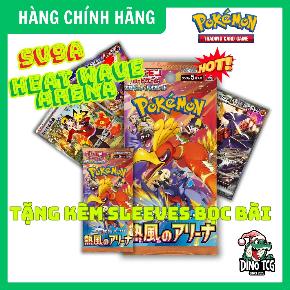 [Chính hãng] Thẻ bài Pokemon Heat Wave Arena SV9a - Pokemon Card Japanese Scarlet and Violet - 1 gói