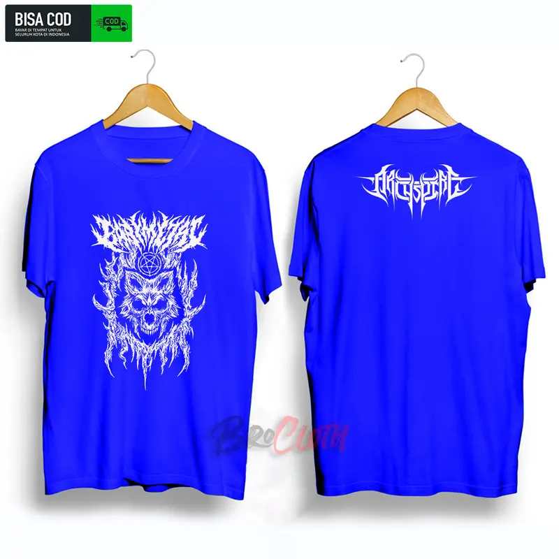 Kaos Baju Oblong Lengan Pendek Distro Pria Wanita Dewasa Kata Kata Nyindir Keren Terbaru 2025 Metal Santai Crew Neck Polos Hitam Branded Fit 8