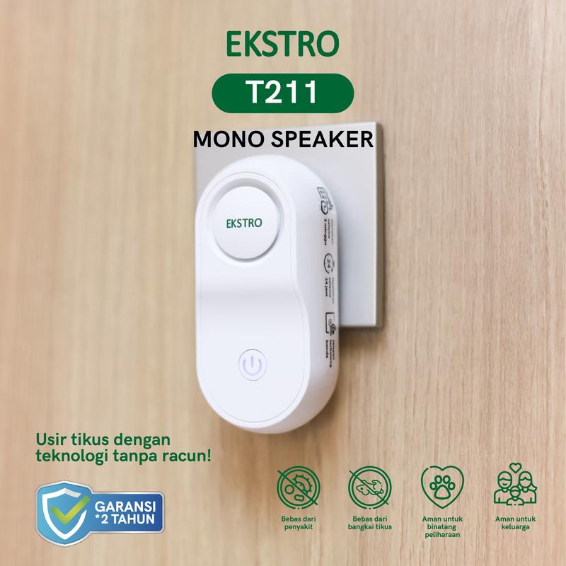 T211 (1 speaker) Pengusir Tikus Ultrasonic - Elektrik Tanpa Racun Perangkap 1