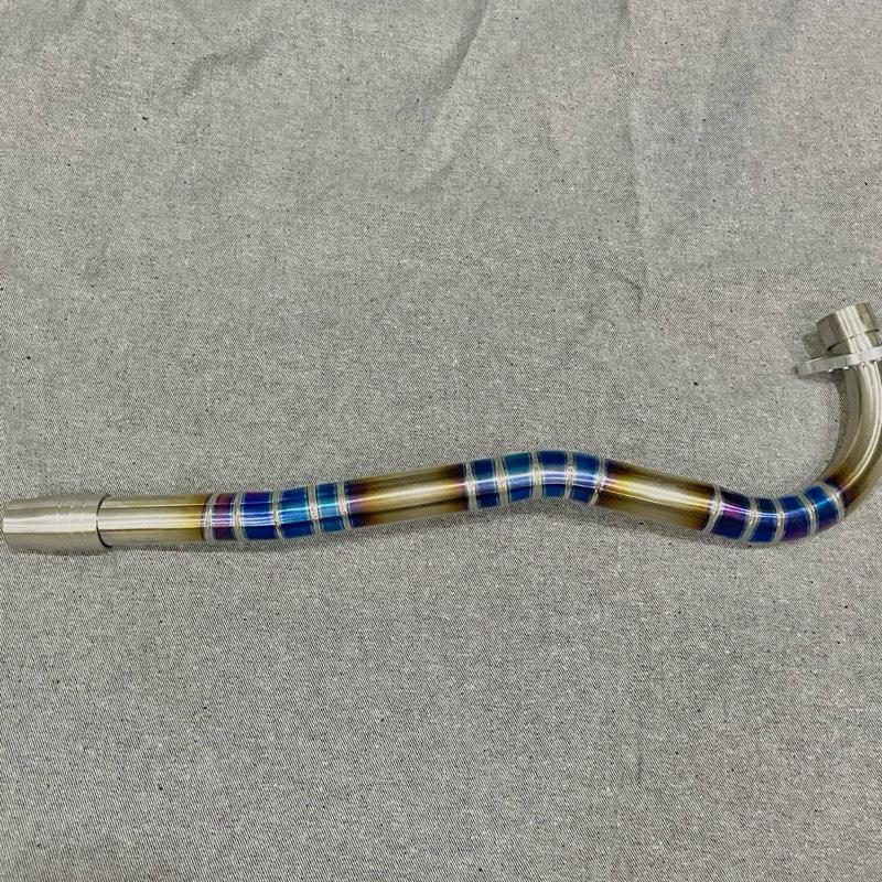 Cổ pô titan xịn  form thòng cho xe wave 110 2017-2025 -wave blade- future led 2011-2025