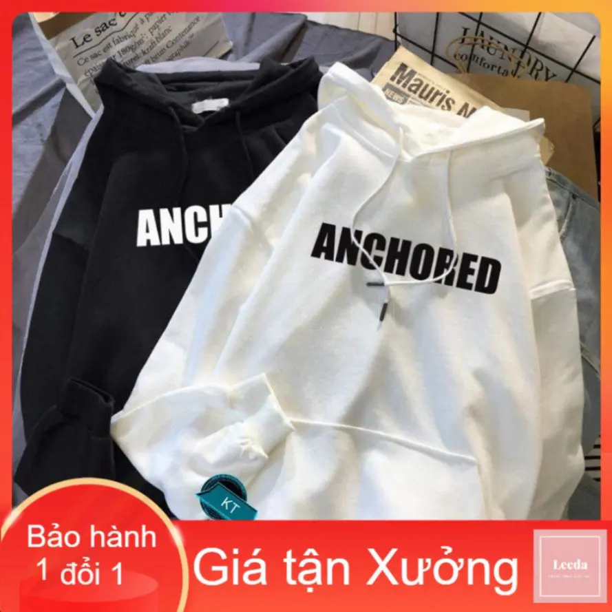 [FREESHIP TỪ ĐƠN 0 đ]Áo hoodie ANCHORED KT12 , áo thun nam nữ, áo thun dài tay, sét bộ mặc ở nhà   -NGỌC SURI FASHION