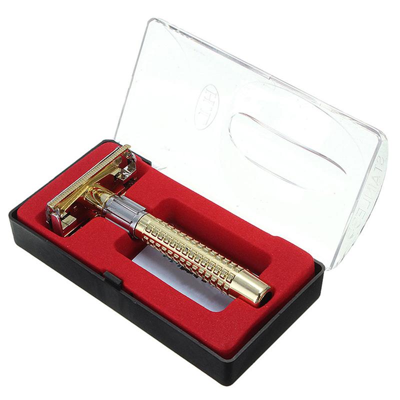 Product Introduction of Manual Shaver For Men Classic Stainless Steel Safety Razor Shaver With Brush And Box P7F3 16
