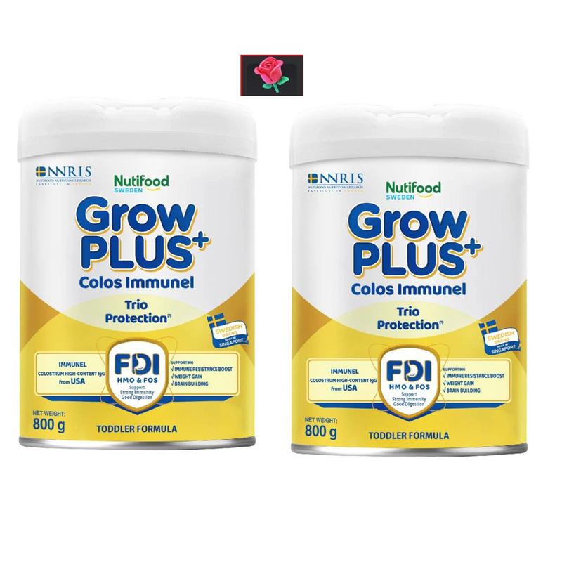 combo 2  Sữa Grow Plus Colos Immunel 1 Nutifood 800g