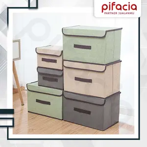 PIFACIA Kotak Penyimpanan Storage Box 2 In 1 Baju Organizer Lipat Multifungsi