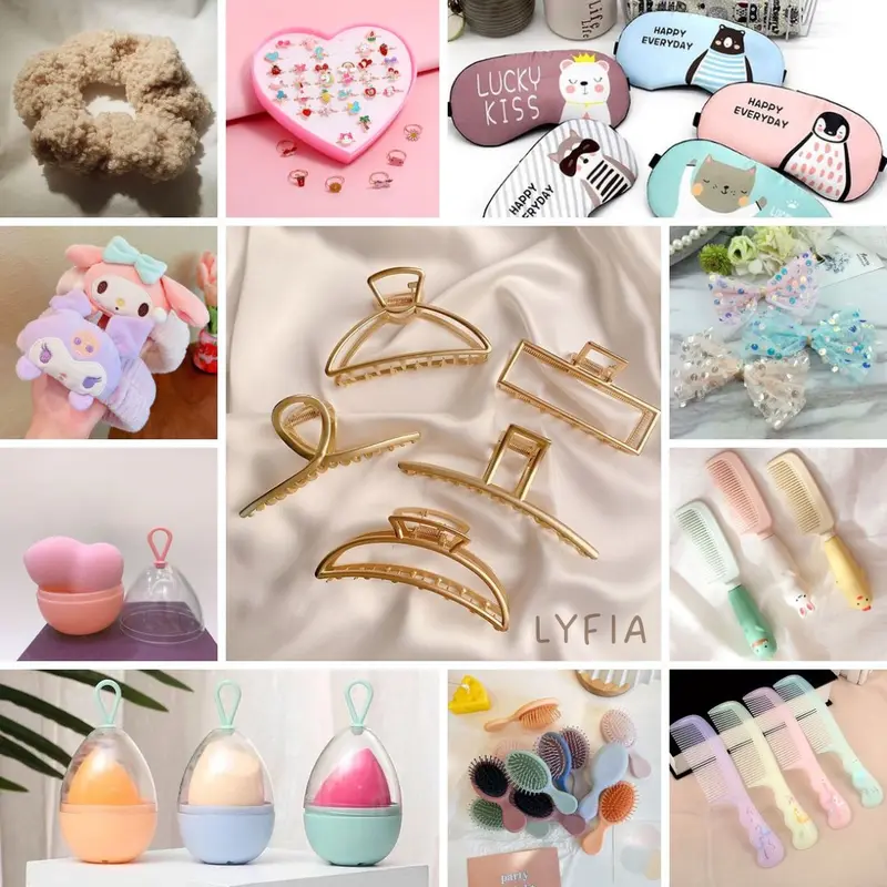 Paket Usaha Aksesoris Murah - Paket 150 Ribu Bebas Pilih Bando, Alat Make Up, Jedai, Kalung, Ikat Wanita Scrunchies Dll 2