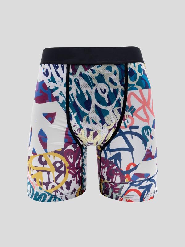 Men's All Over Print Boxer Brief, Casual Comfy Breathable Underwear for Daily Wear, Mens Underwear for All Seasons 5