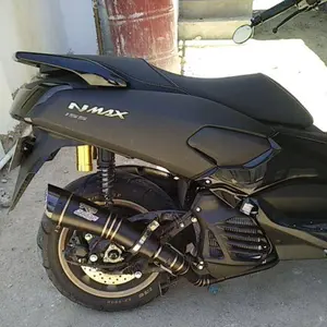 Knalpot Racing H2 BLACK NMAX AEROX XMAX ADV PCX GENIO VARIO MIO SCOPY BEAT DLL Motorcycle