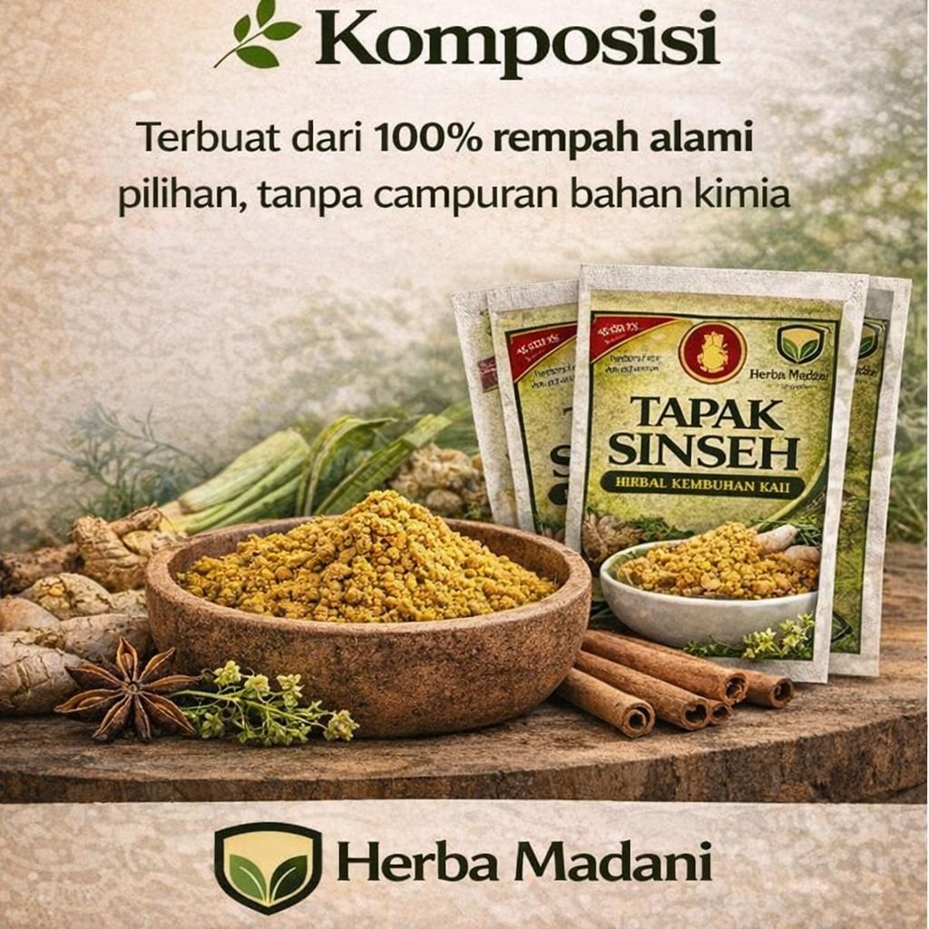 TAPAK SINSEH Serbuk rendaman kaki | herbal rendaman kaki | bubuk rendaman kaki