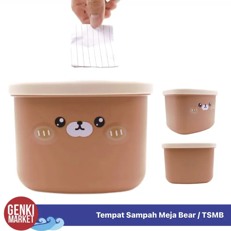 Tempat Sampah Mini Lucu Tempat Sampah Meja Genki Market 5