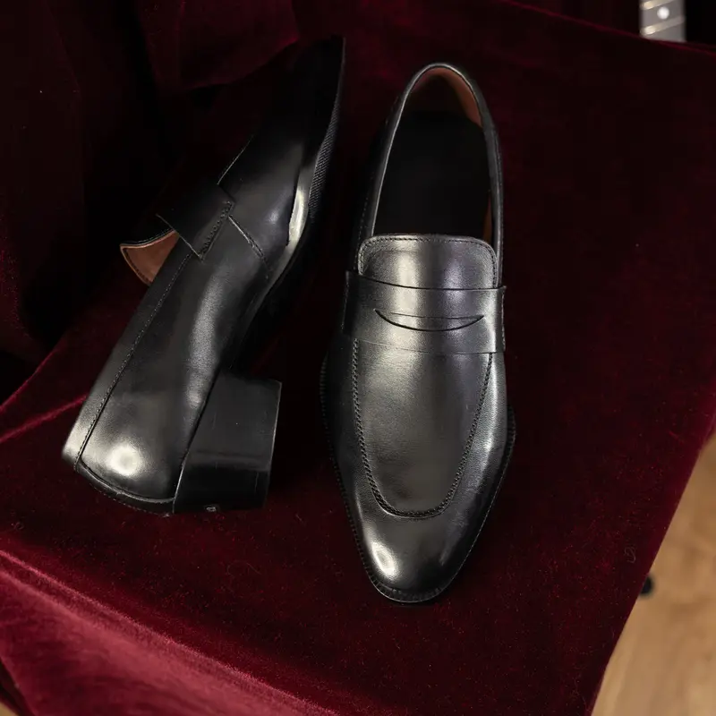 [Tranhnguyen x Kaylor] Giày Zion Loafers 2025, da bò mộc, đế phíp gỗ cao 4 cm, cấu trúc khâu đế MCkay (ZL1) 2