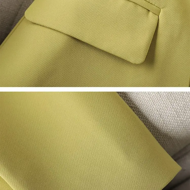 BLAZER IMPORT KOREA JAS OUTER WANITA CASUAL LEMON 4