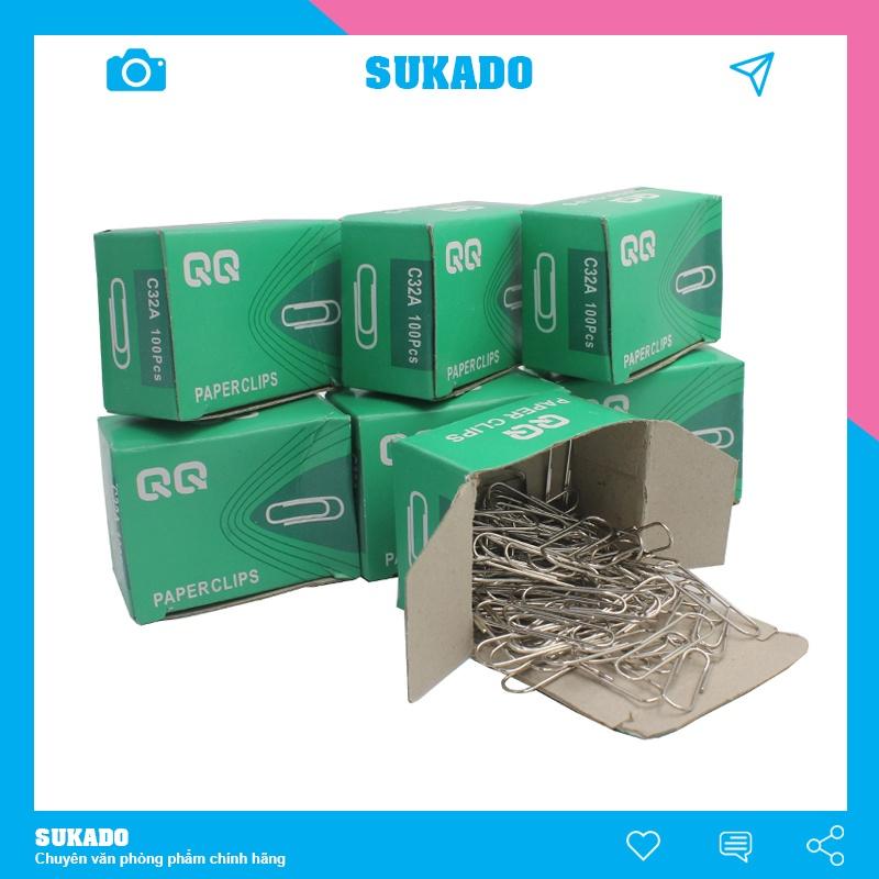 Ghim kẹp giấy C62/C82/C32A kim loại tròn tam giác - Ghim kẹp tài liệu A4 SUKADO