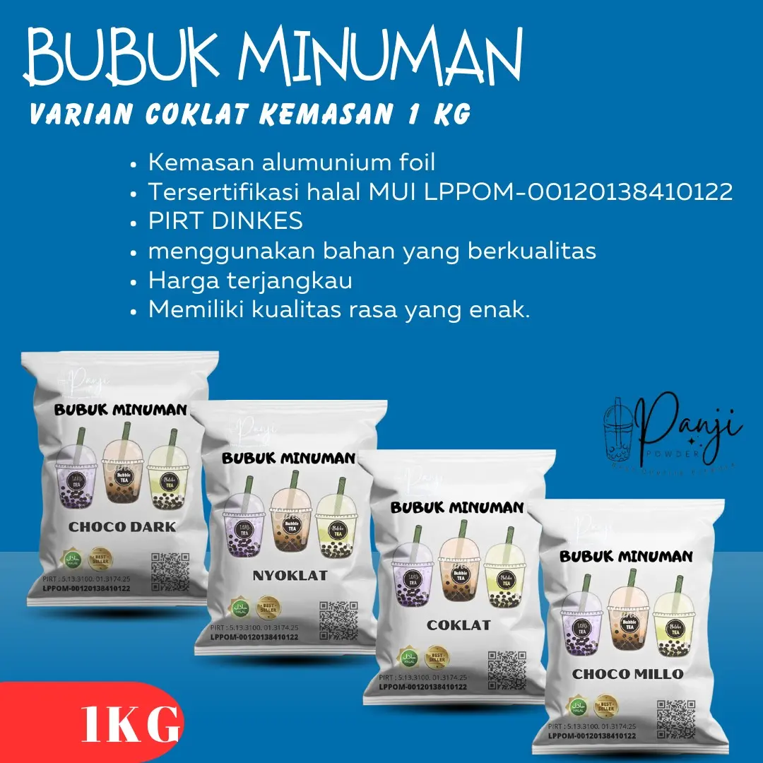 bubuk minuman rasa best seller 1 kg serbuk minuman kekinian bubuk minuman boba powder drink powder minuman premium 1 kg