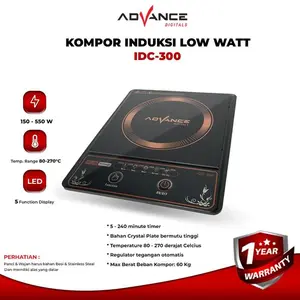 ADVANCE  Kompor Listrik Induksi  Induction Cooker IDC300 Hemat listrik Garansi Resmi - Default Garansi Resmi & 100% Ori