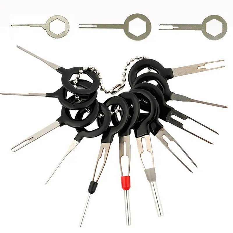 14pcs Car Wire Terminal Removal Tool Wiring Connector Pin Extractor Puller Tool