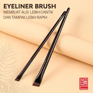 Kuas eyeliner gel pipih eyebrow brush kuas alis mata