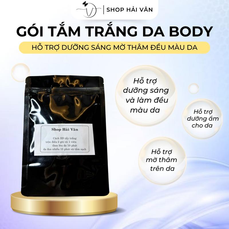 Tắm trắng Cà Phê 3gói nl x8 Hải Vân Shop Dành Cho Body️ Hỗ Trợ Dưỡng Da Skincare Chăm Sóc Da