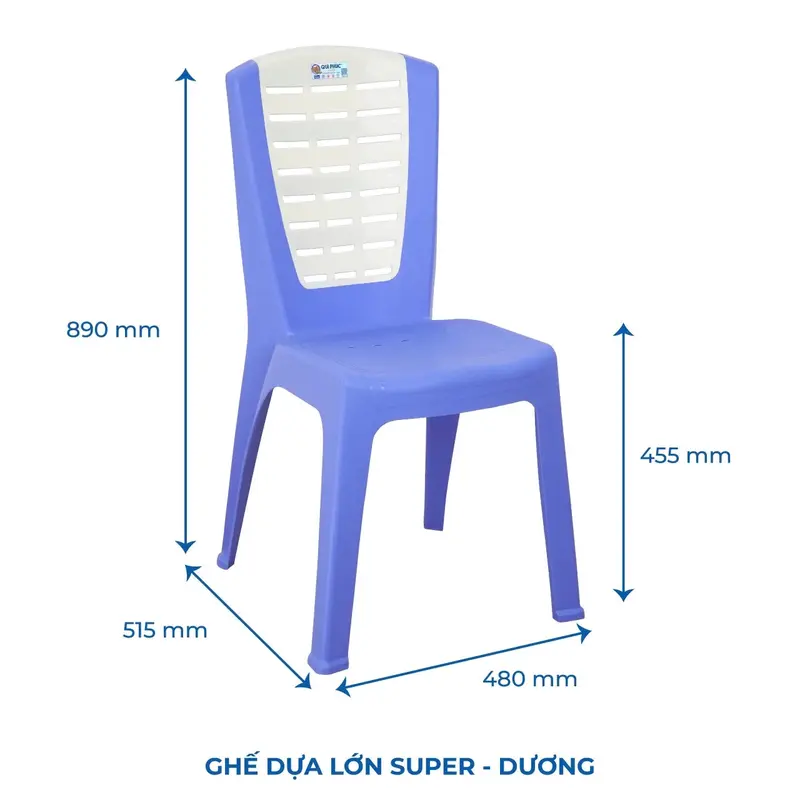 Ghế nhựa tựa lưng super qui phúc ,ghế dựa lưng,ghế dựa lưng cao 5