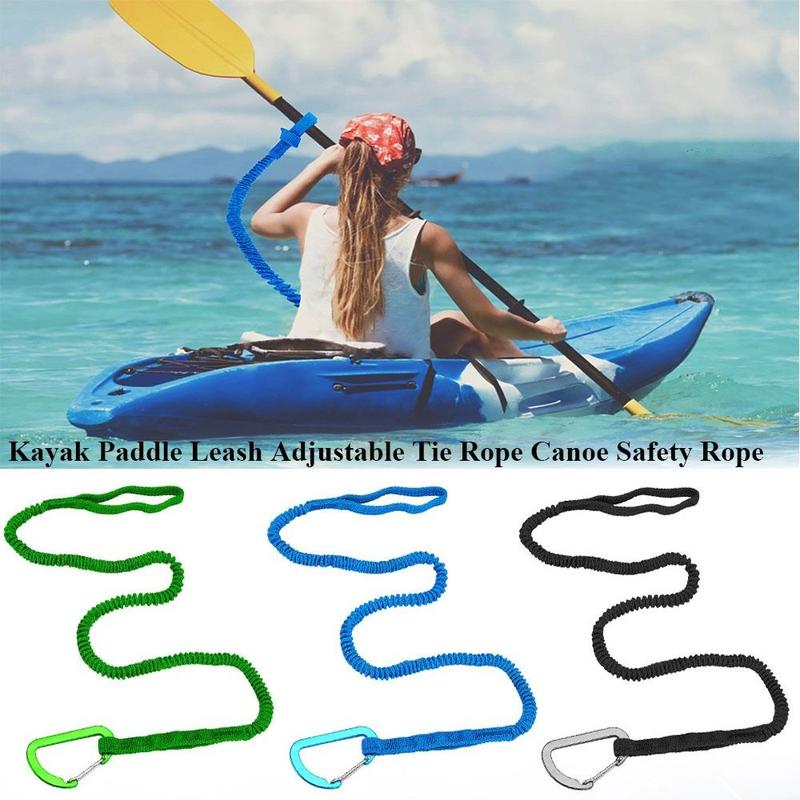 Product Introduction of High Quality with Safety Hook Kayak Paddle Leash 4 Colors Paddle Anti Lost Ropes Canoe Oars Leash for Kayak Paddles 17