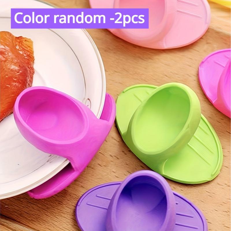 Product Introduction of Random Color Silicone Pot Handle Cover, 6 Counts/set Heat Resistant Pot Handle Holder, Kitchen Gadgets for Oven & Microwave 4