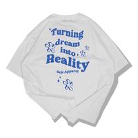 Gambar CUCI GUDANG Geje Apparel T-Shirt Oversize White Graphic Turning Dream Into Reality Kaos Unisex Cotton Combed - PUTIH TURNING DREAM, S dari Geje apparel Kab. Ponorogo 4 Tokopedia