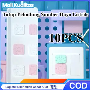 10 buah  Penutup stop kontak anak / Pelindung listrik anak / Penutup stop kontak perlindungan