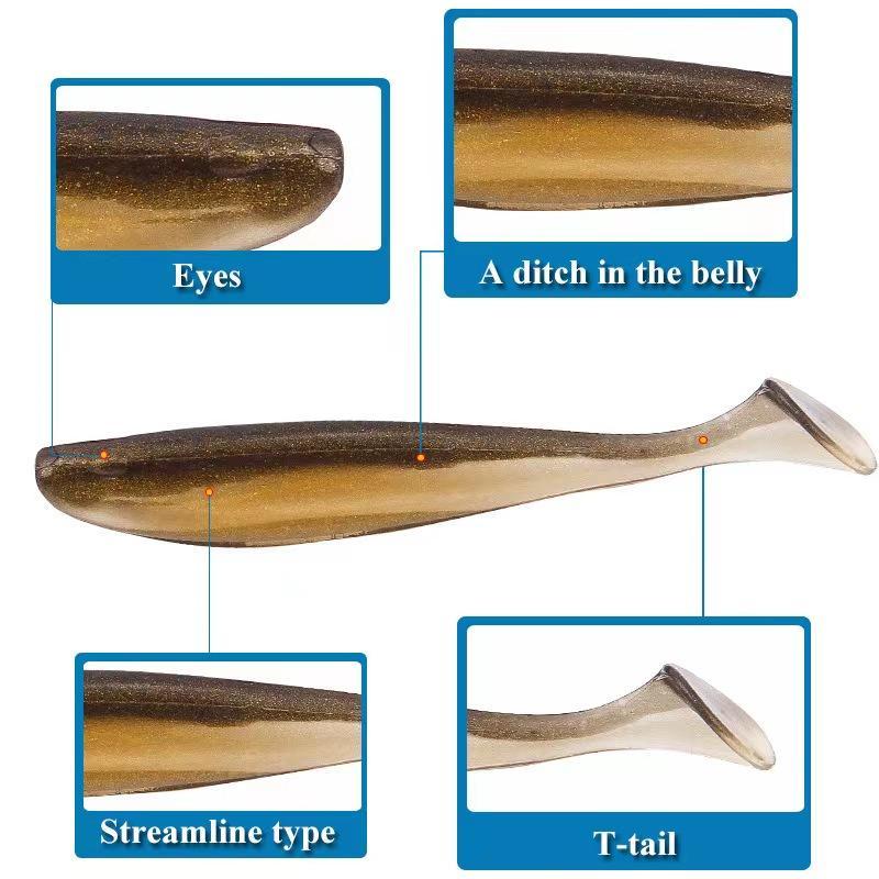 Product Introduction of 10pcs 70mm/90mm/120mm Outdoor Fishing Tool, Fishing Bait, Glitter Fish Lure For Fishing Tackle, Artificial Bait, Flyfishing, Solocamping, picnicaesthetic 13