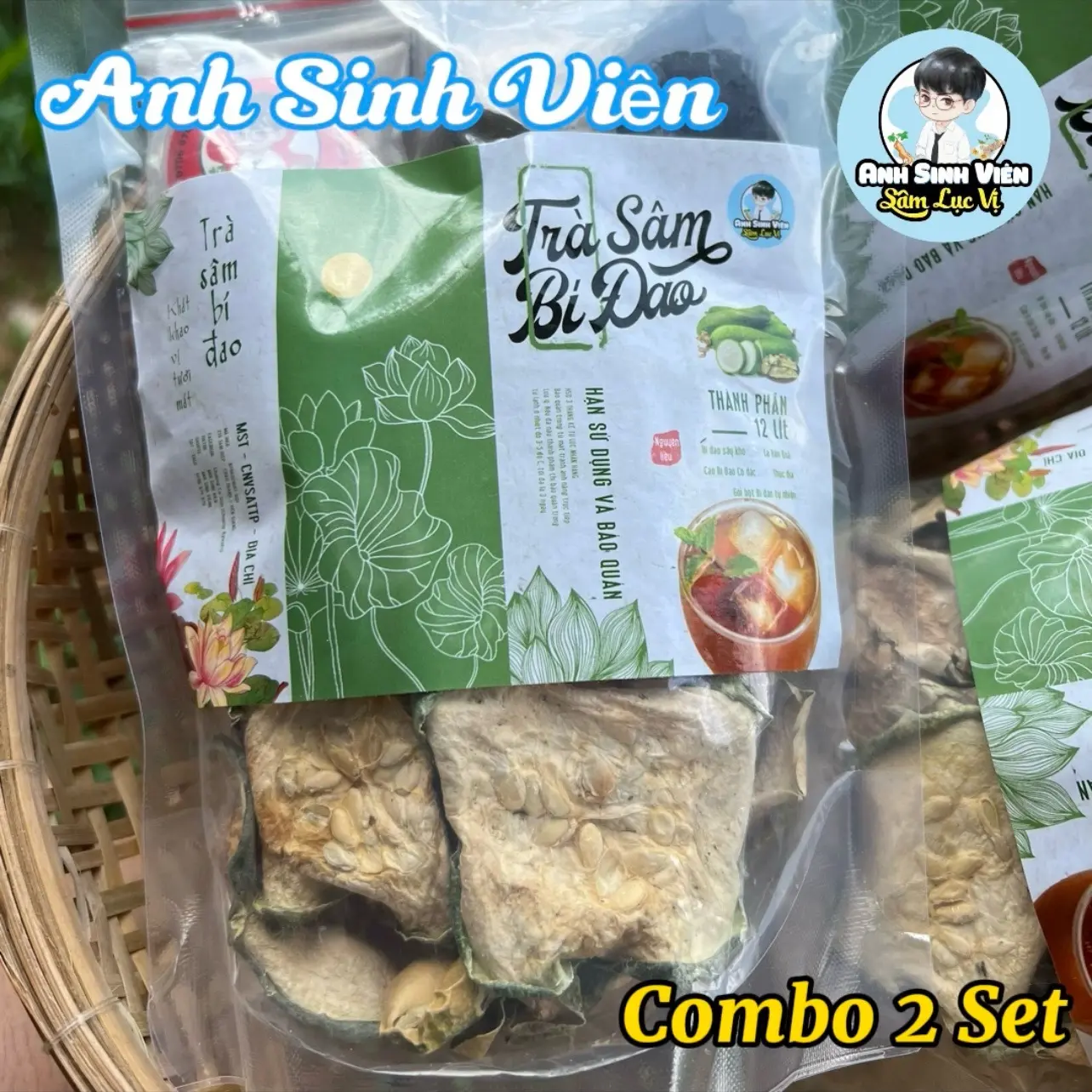 Sâm Bi Đao Anh Sinh Viên Combo 2 gói nguyên liệu Trà 1 set nấu 12 lít Nước Trà Tea Chè | BigBuy360 - bigbuy360.vn Sâm Bi Đao Anh Sinh Viên Combo 2 gói nguyên liệu Trà 1 set nấu 12 lít Nước Trà Tea Chè | BigBuy360 - bigbuy360.vn