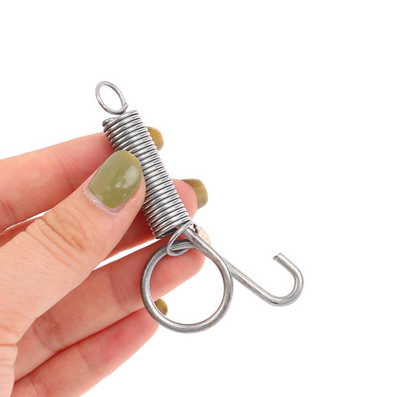 Product Introduction of 10Pcs Multipurpose Spring Lock Animal Pet Cage Latches Lock Spring Rabbit Cage Door Tension Spring with Hook 15