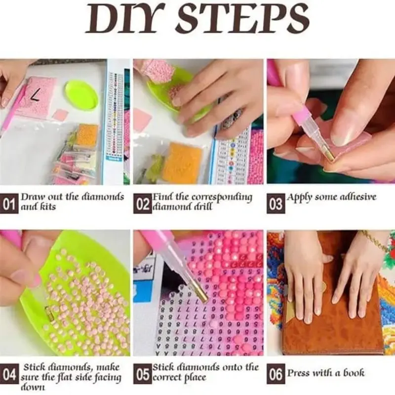 [DISKON] Terbaru Mainan Edukatif DIY Full Drill Square Diamond Painting Cross Stitch 30x40CM 2