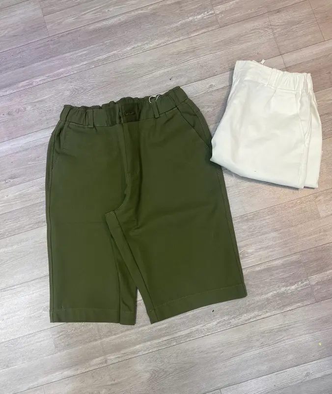 Quần ngố Nữ - Chất kaki co giãn -form ôm lưng thun ở sau dễ mặc Women 7