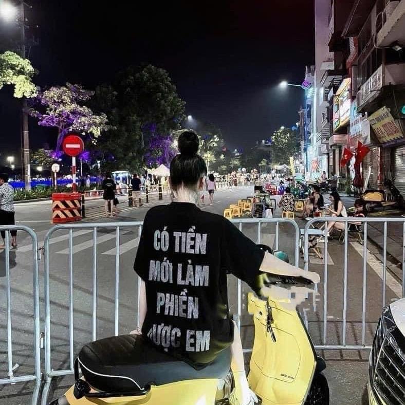 ￼Áo Phông Chữ In Nhũ Có Tiên Mới Làm Phiền Được Em Chất Cotton Dày Dặn Form Unixec Cho Cả Nam Và Nữ - Áo Thun Hè 4