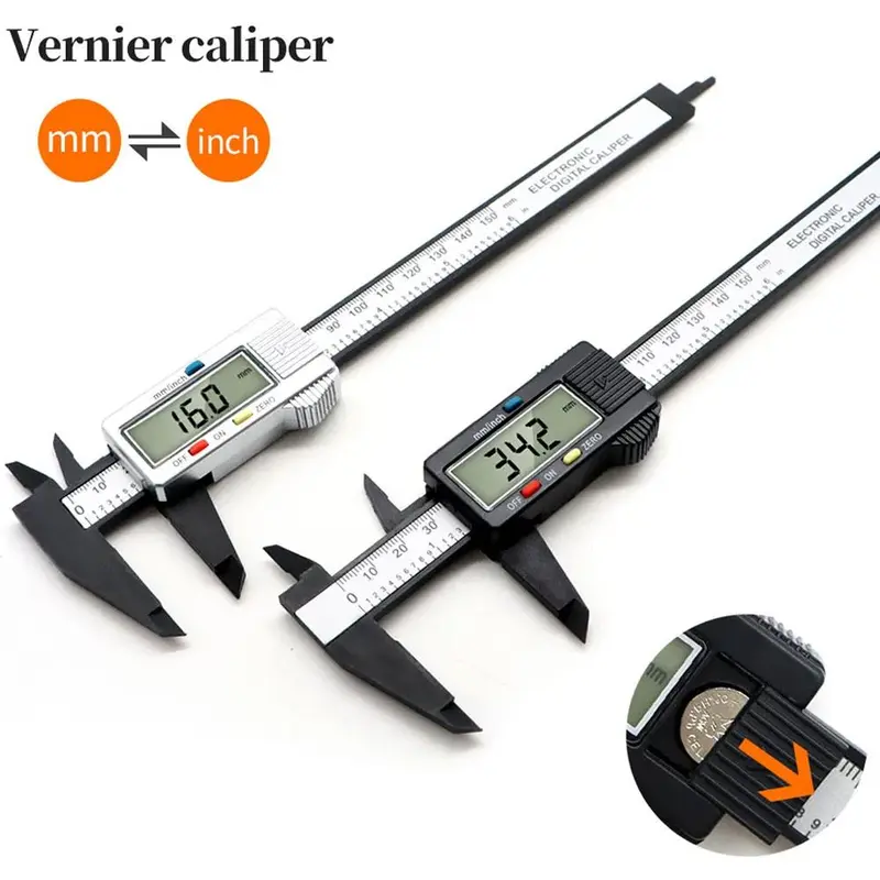 Thước kẹp, với màn hình kỹ thuật số, Vernier Caliper, Vernier hiển thị kỹ thuật số điện tử, F2A8 1