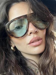 Gafas de sol de moda con lentes tintados para mujer, Gafas de sol informales de moda para uso diario, Accesorios de moda para actividades al aire libre