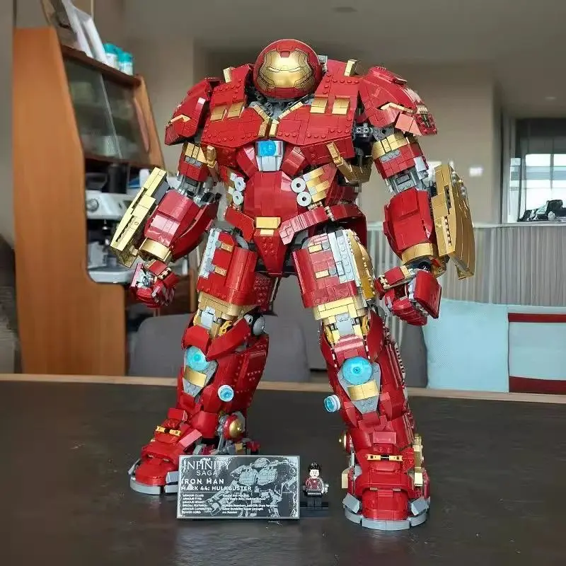 Đồ Chơi Lắp Ráp Người Sắt, Mô Hình Áo Giáp Người Khổng Lồ Xanh Hulkbuster, Tương Thích Với Lego, Mecha, Người Biến Hình Marvel, Thích Hợp Cho Bé Trai, 48 Giờ Giao Hàng, Đồ Chơi Lắp Ráp Toy Toy 2
