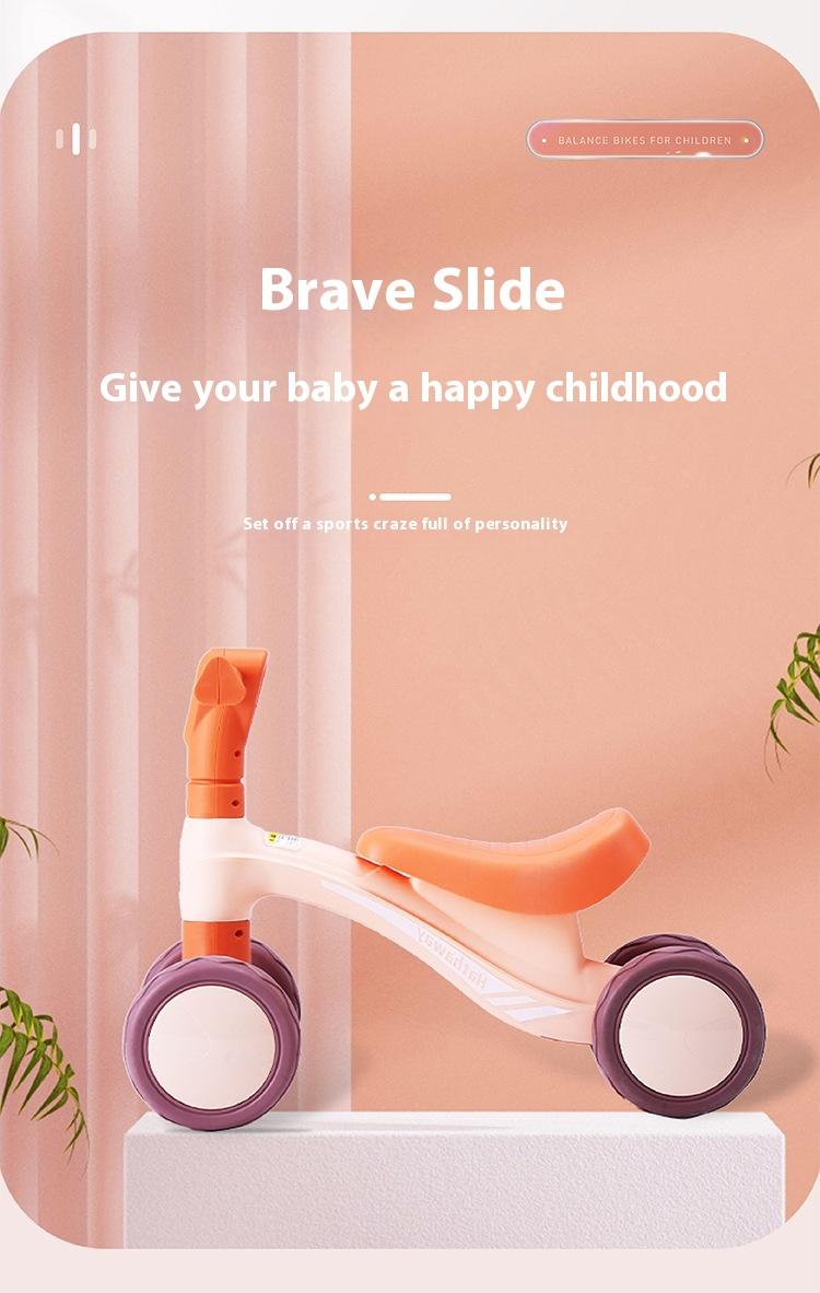 Product Introduction of Balance Bike (for Kids) 1-3 Years Old Baby Walker No Pedal 2 Years Old Girl and Boy Children Sliding Mule Cart Luge Outdoor Toys Scooter Scooter Bearing 50 Kilograms 2