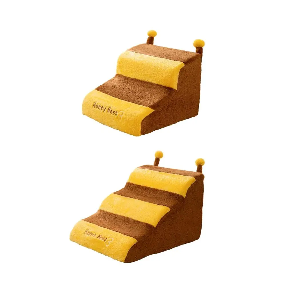 Cat Ramp Dog Stairs Ladder Puppy Stairs Scratch Resistant Stair Cover Convenient Washable Cover Multipurpose for Small Dog