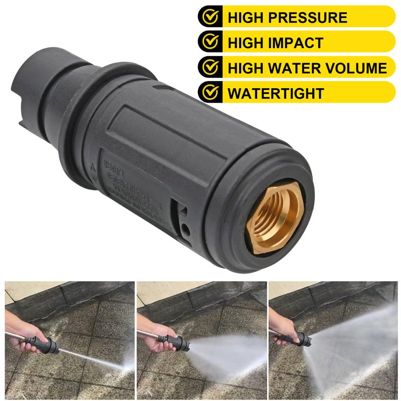 FLYMAN Adjustable Nozzle High Pressure Water 1/4 Quick Connector ...