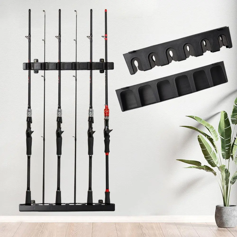 2pcs/set Fishing Rod Display Stand, Wall Mounted Fixed Shelf, Fishing Gear Collection Storage Rack, Flyfishing, Solocamping, picnicaesthetic